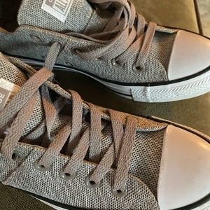 Gray textured Converse